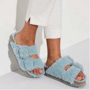 Birkenstock Papillio Arizona shearling sandal size 38
